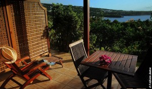 Terrasse privée avec vue sur la mer